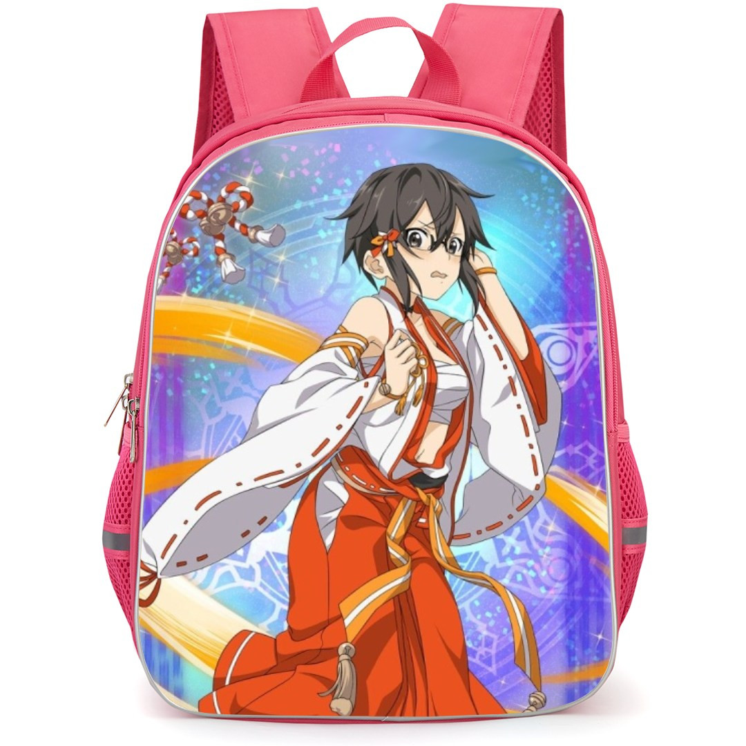 Sword Art Online Sinon Backpack Student Pack - Sinon Red White Dress Anxious Pose