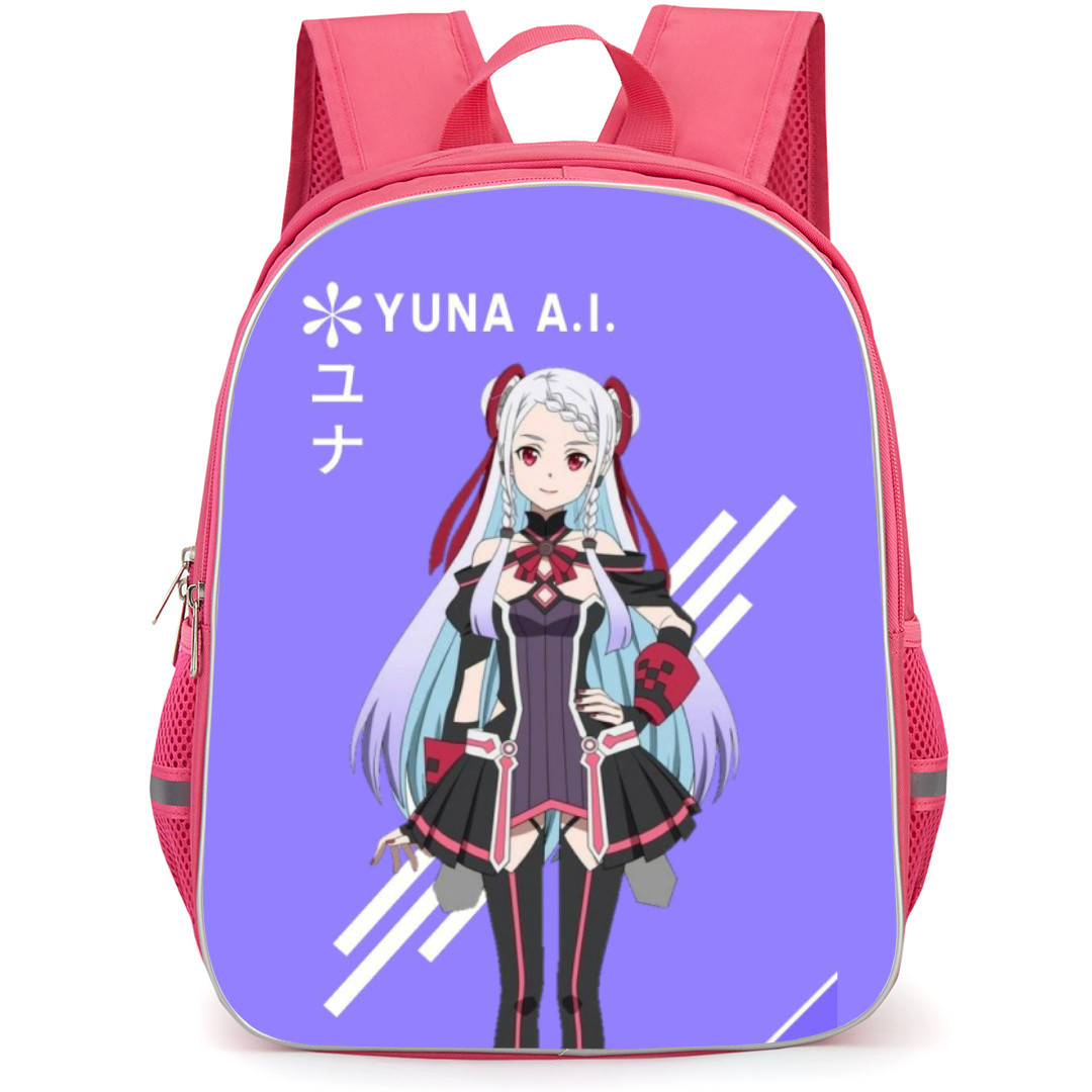 Sword Art Online Yuna Backpack Student Pack - Yuna Standing Pose Violet Background