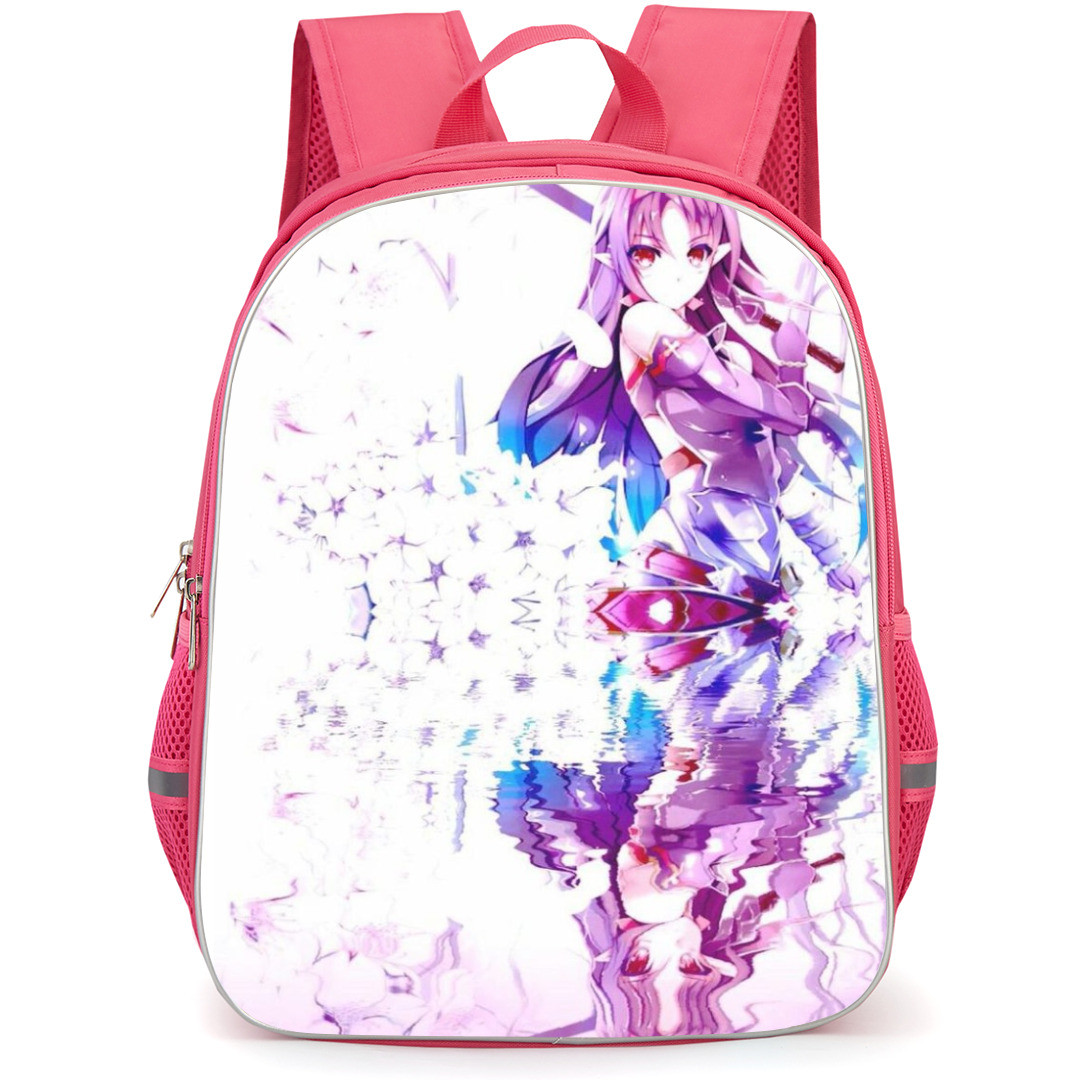 Sword Art Online Yuuki Konno Backpack Student Pack - Yuuki Konno Reflection Pose White Background