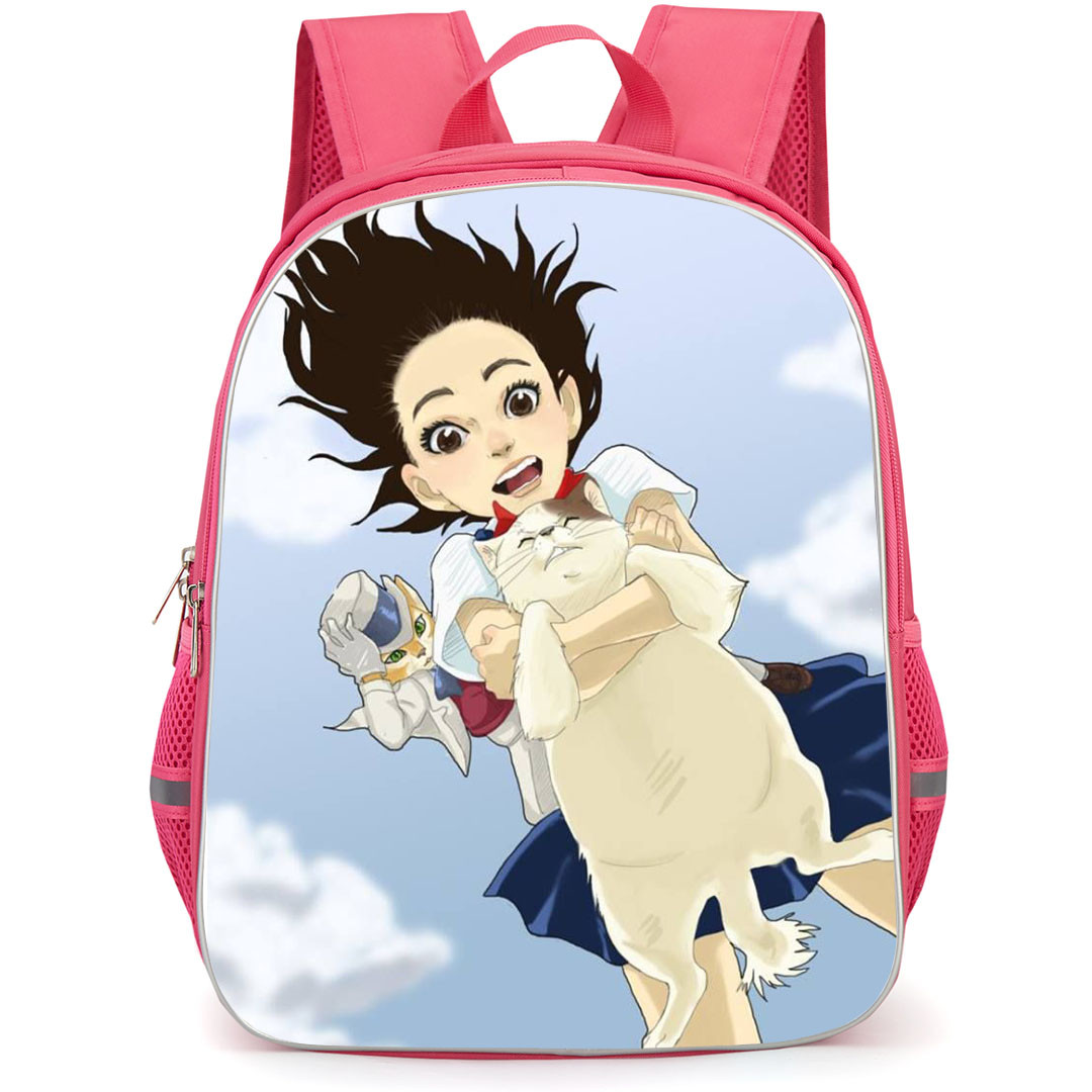 The Cat Returns Backpack StudentPack - The Cat Returns Haru Muta And Baron Falling Poster