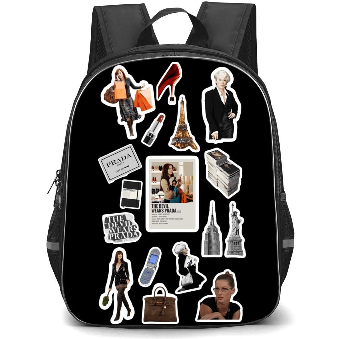 The Devil Wears Prada Backpack School Bag StudentPack - The Devil Wears Prada Characters Series Mania Sticker