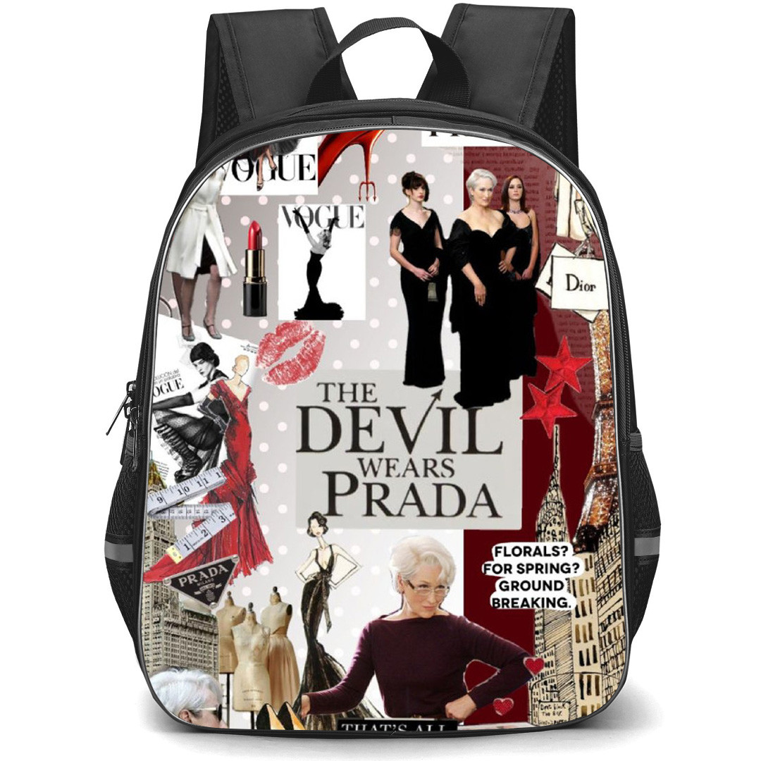 The Devil Wears Prada Backpack School Bag StudentPack - The Devil Wears Prada Characters Thats All Series Collage