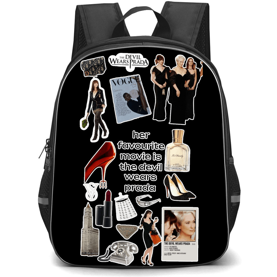The Devil Wears Prada Backpack School Bag StudentPack - The Devil Wears Prada Her Favorite Movie Mania Sticker