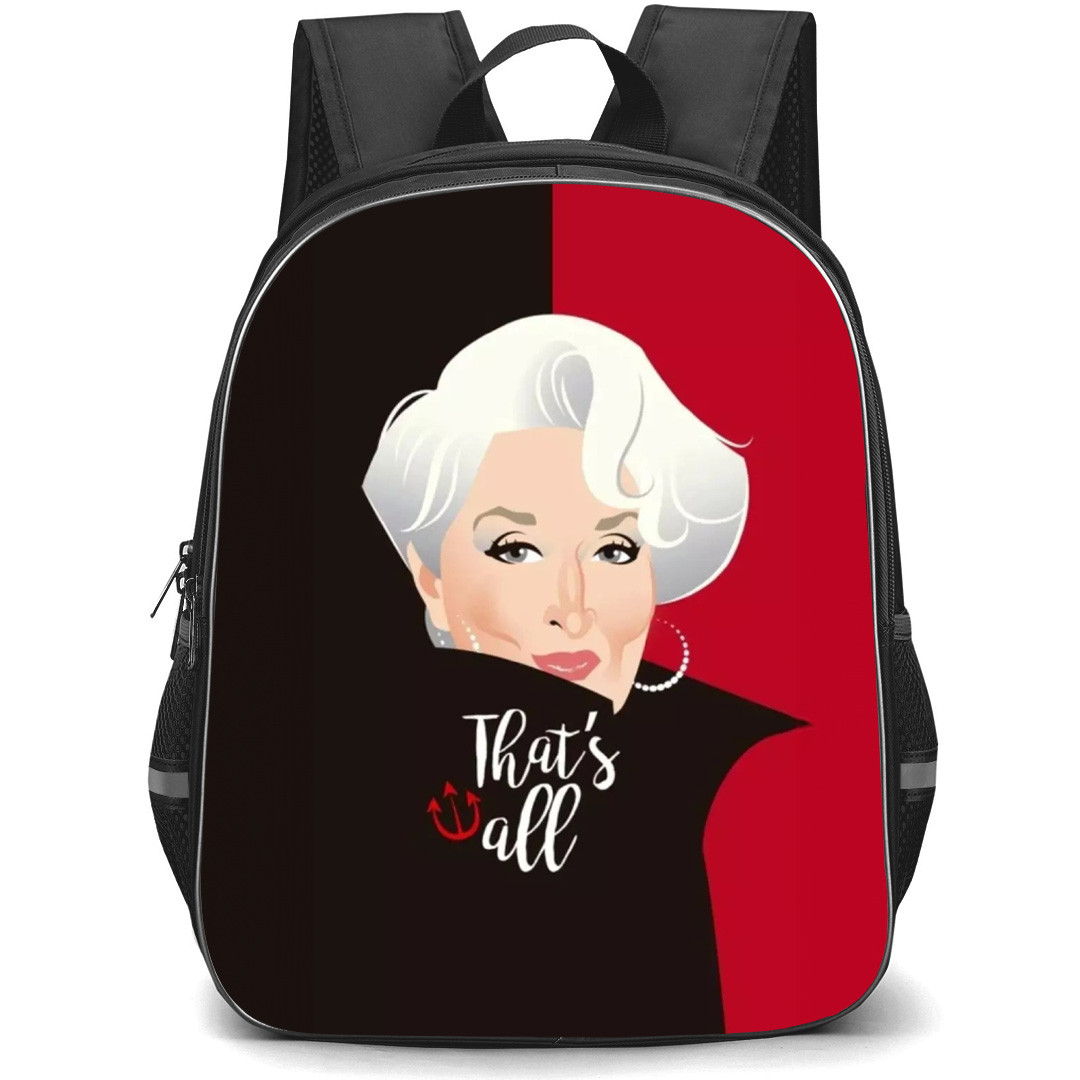 The Devil Wears Prada Miranda Priestly Backpack School Bag StudentPack - Miranda Priestly Thats All Vector Art Poster