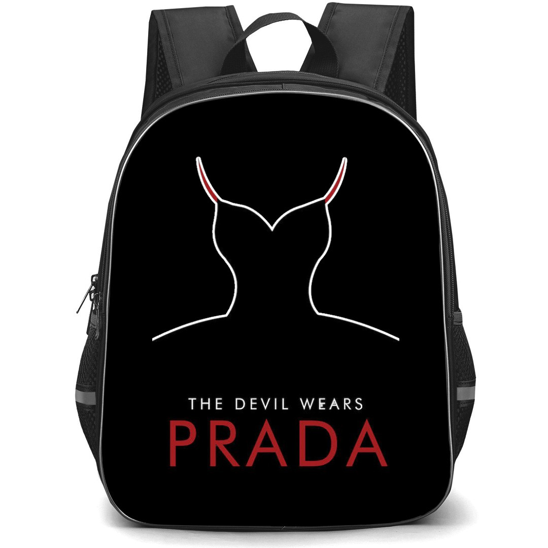 The Devil Wears Prada Backpack School Bag StudentPack - The Devil Wears Prada Silhouette In Black Dress Series Sticker