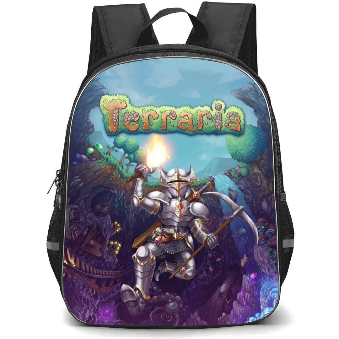 Terraria Terrarian Backpack StudentPack - Terrarian With Game Logo