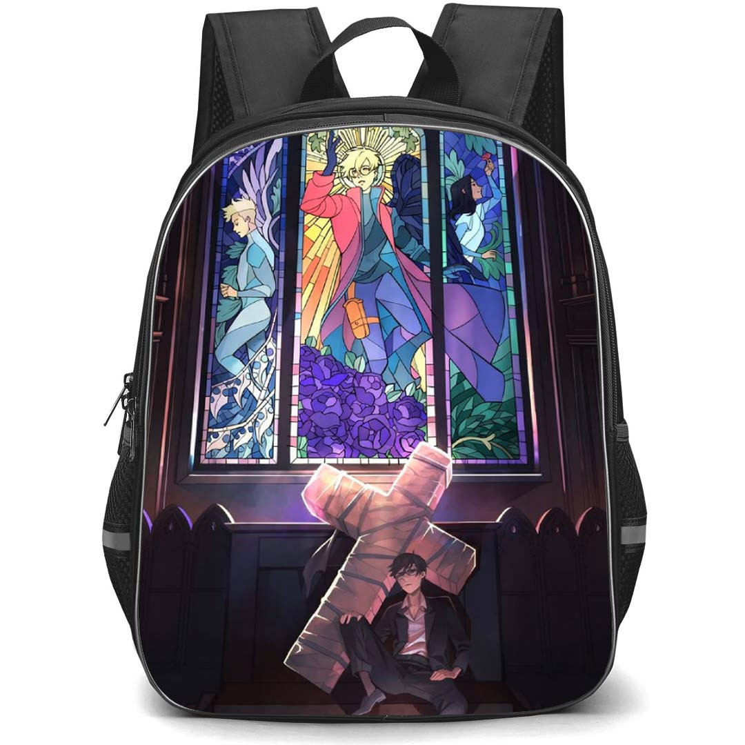 Trigun Stargaze Backpack School Bag StudentPack - Trigun Stargaze Characters Rest Cathedral Poster