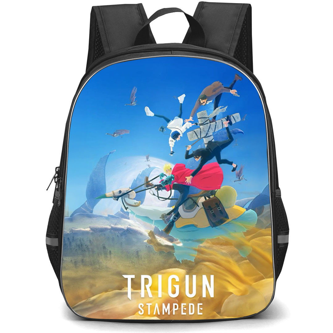 Trigun Stargaze Backpack School Bag StudentPack - Trigun Stargaze Characters Riding Fly Series Poster