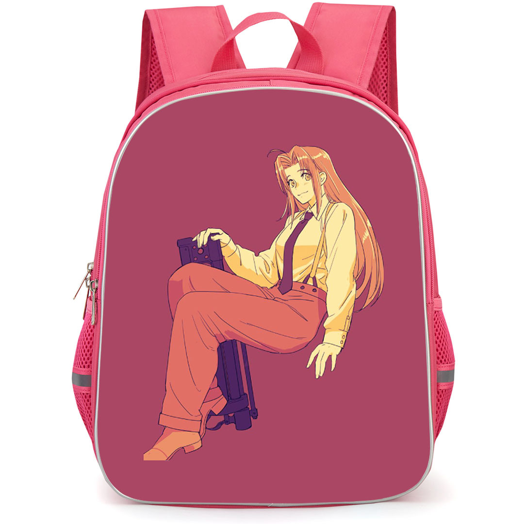 Trigun Stargaze Milly Thompson Backpack School Bag StudentPack - Milly Thompson Smiling Sitting Portrait