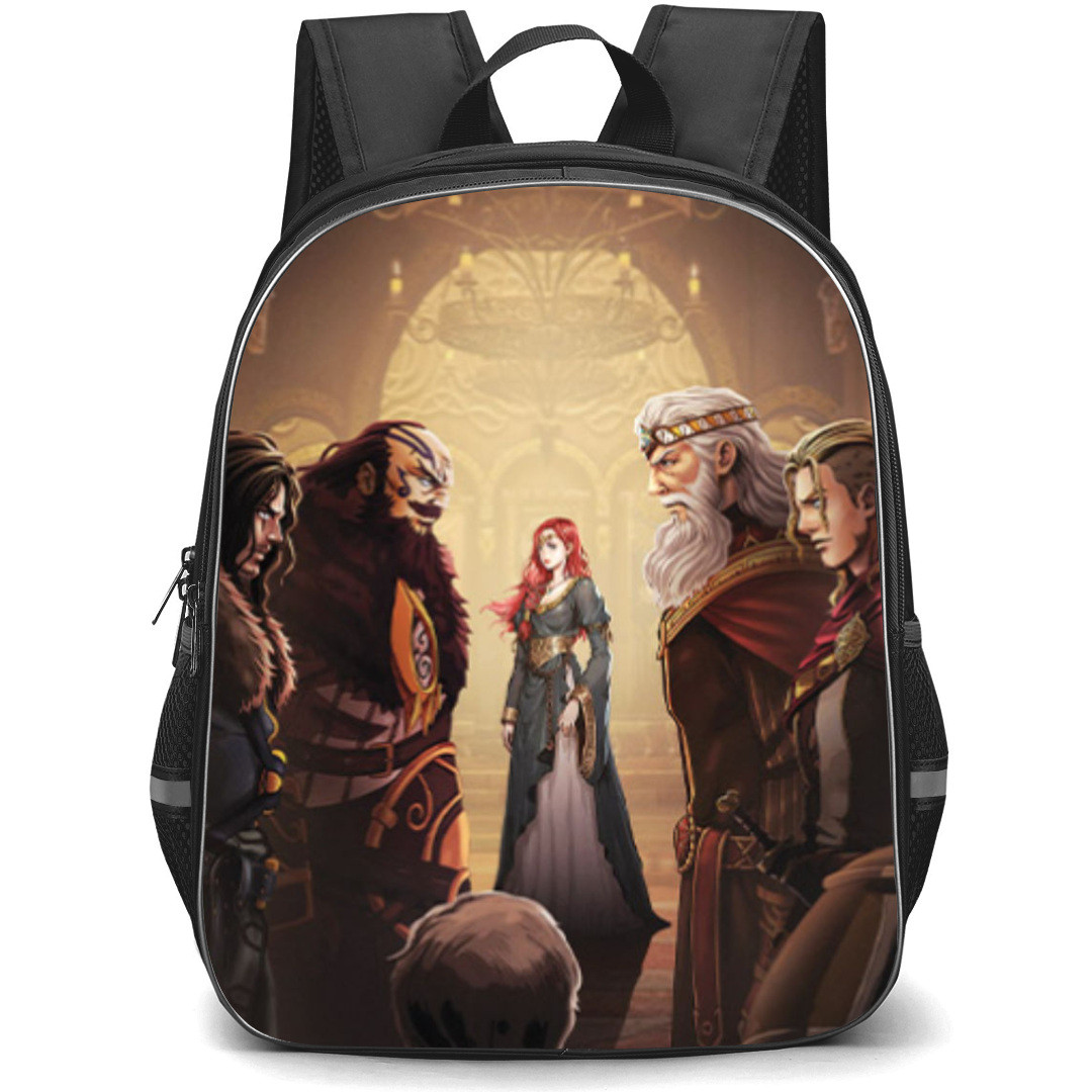 The Lord of the Rings The War of the Rohirrim Backpack StudentPack - Character Rival Castle Background Illustration Art