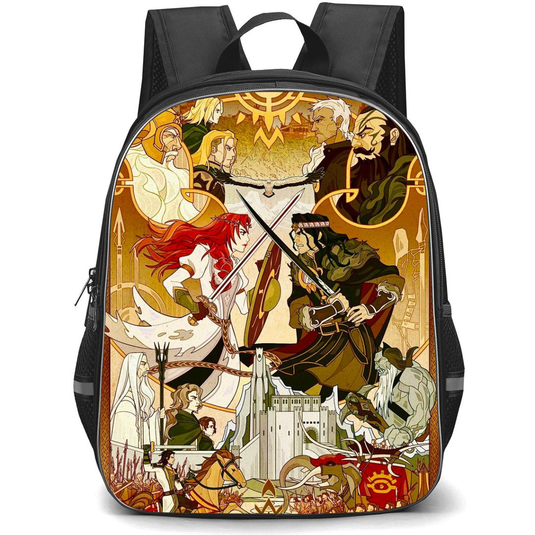 The Lord of the Rings The War of the Rohirrim Backpack StudentPack - Character War Illustration Cartoon Art