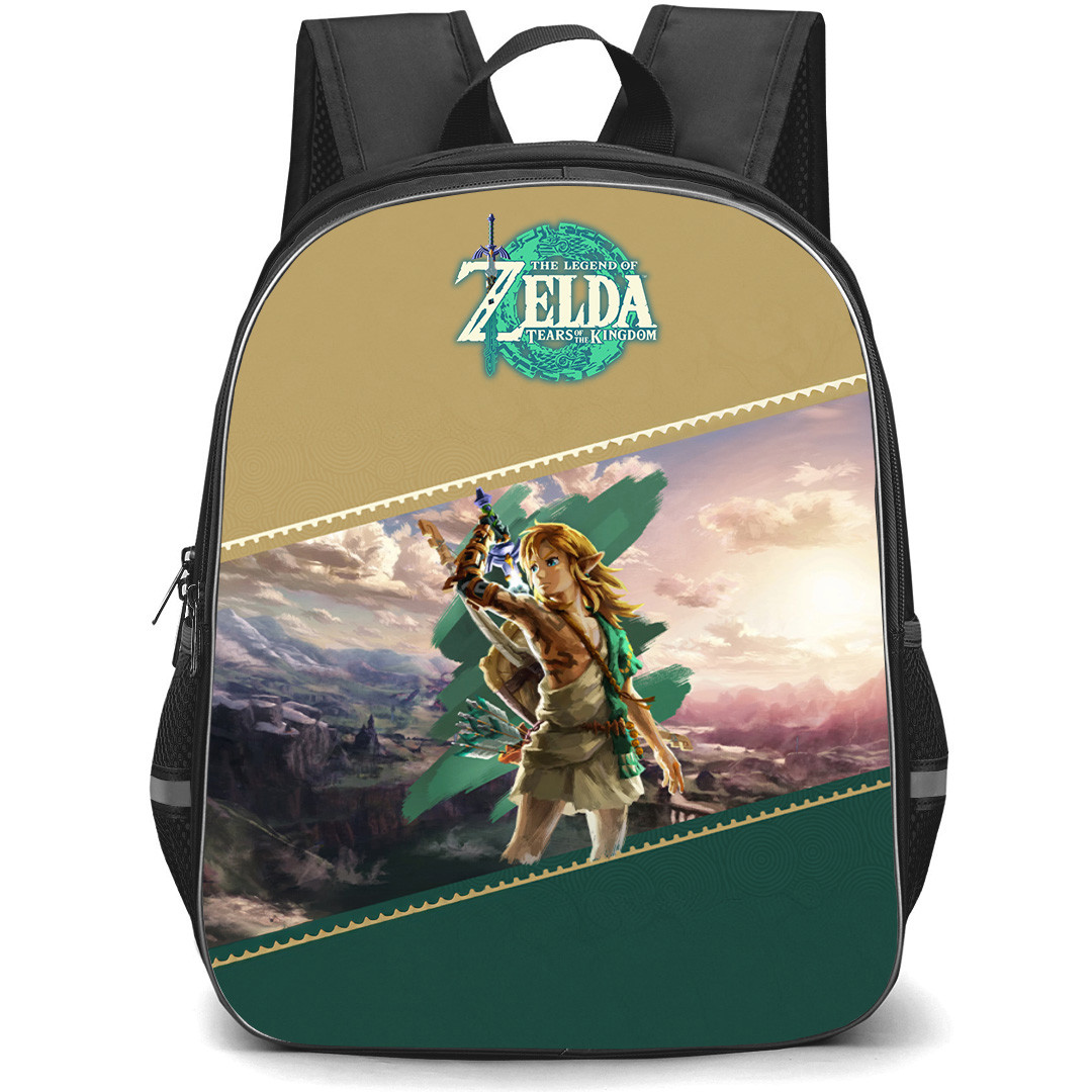 The Legend Of Zelda Link Backpack StudentPack - Link Oil Paint Tears Of The Kingdom