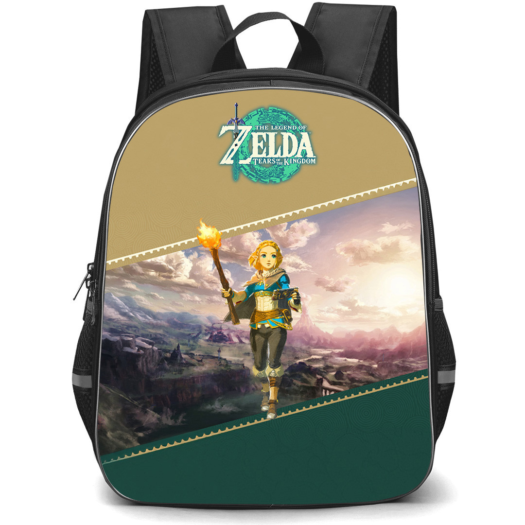 The Legend Of Zelda Princess Zelda Backpack StudentPack - Princess Zelda Holding A Torch Portrait
