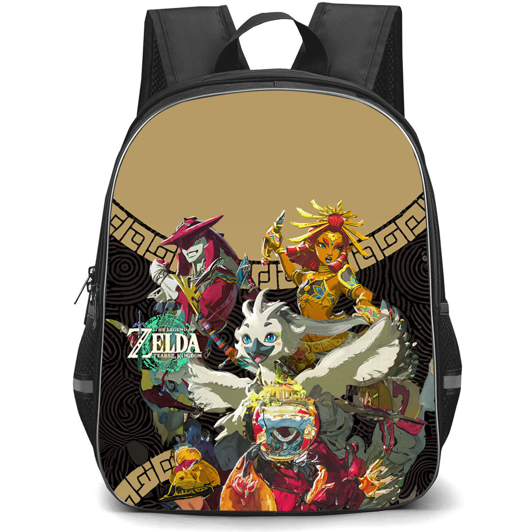 The Legend Of Zelda Backpack StudentPack - Sidun Tulin And Riju Poster