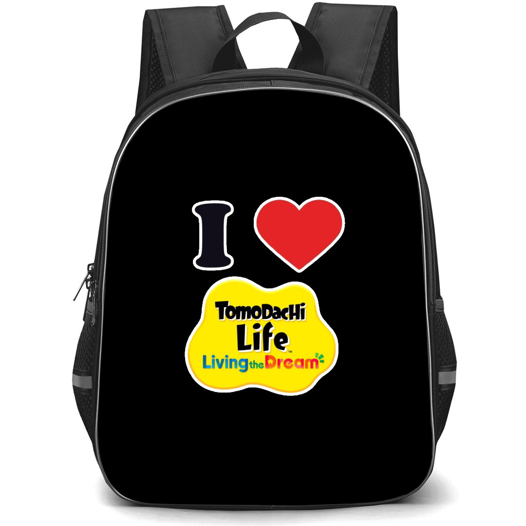 Tomodachi Life Backpack School Bag StudentPack - Tomodachi Life I Love Logo Sticker