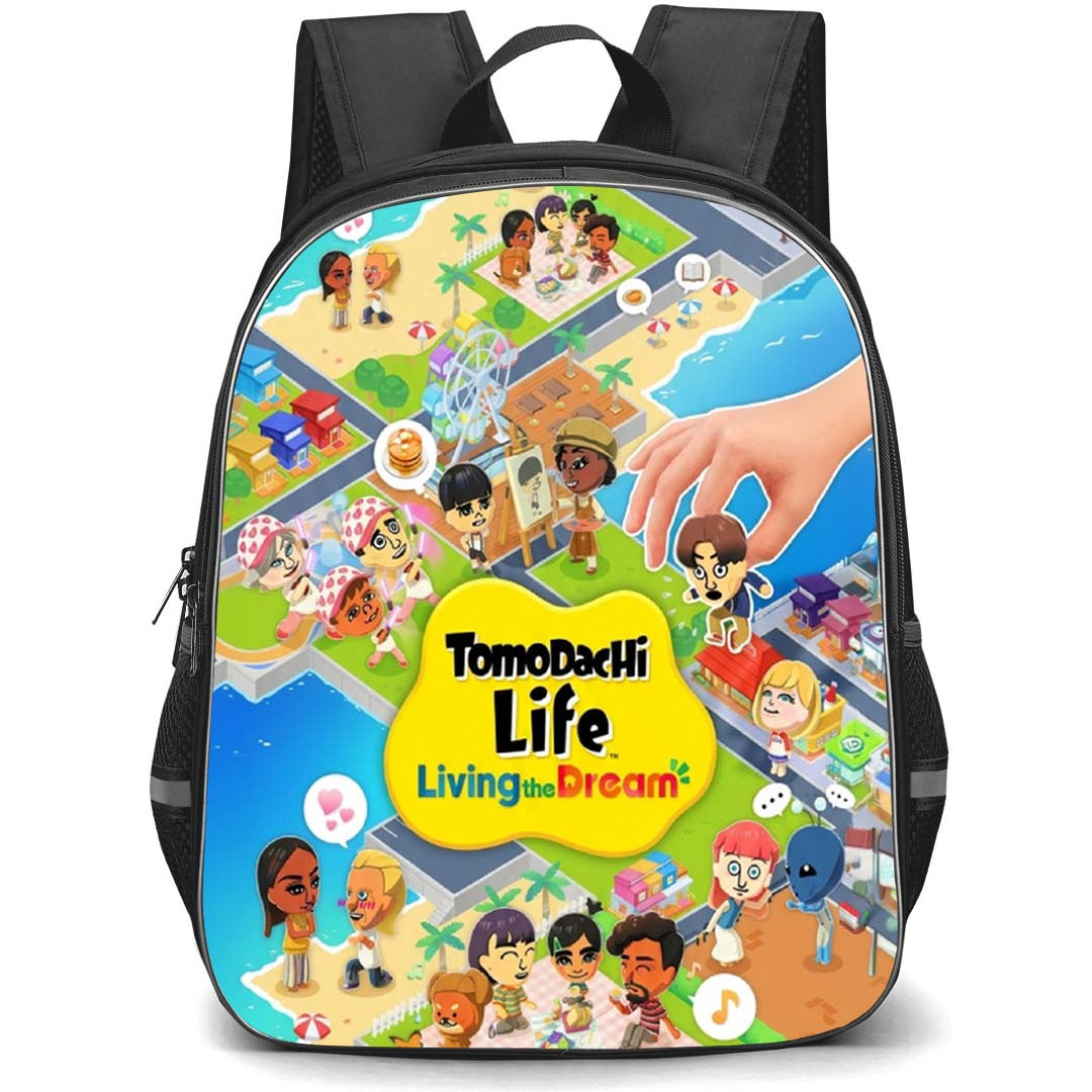Tomodachi Life Backpack School Bag StudentPack - Tomodachi Life Official Poster