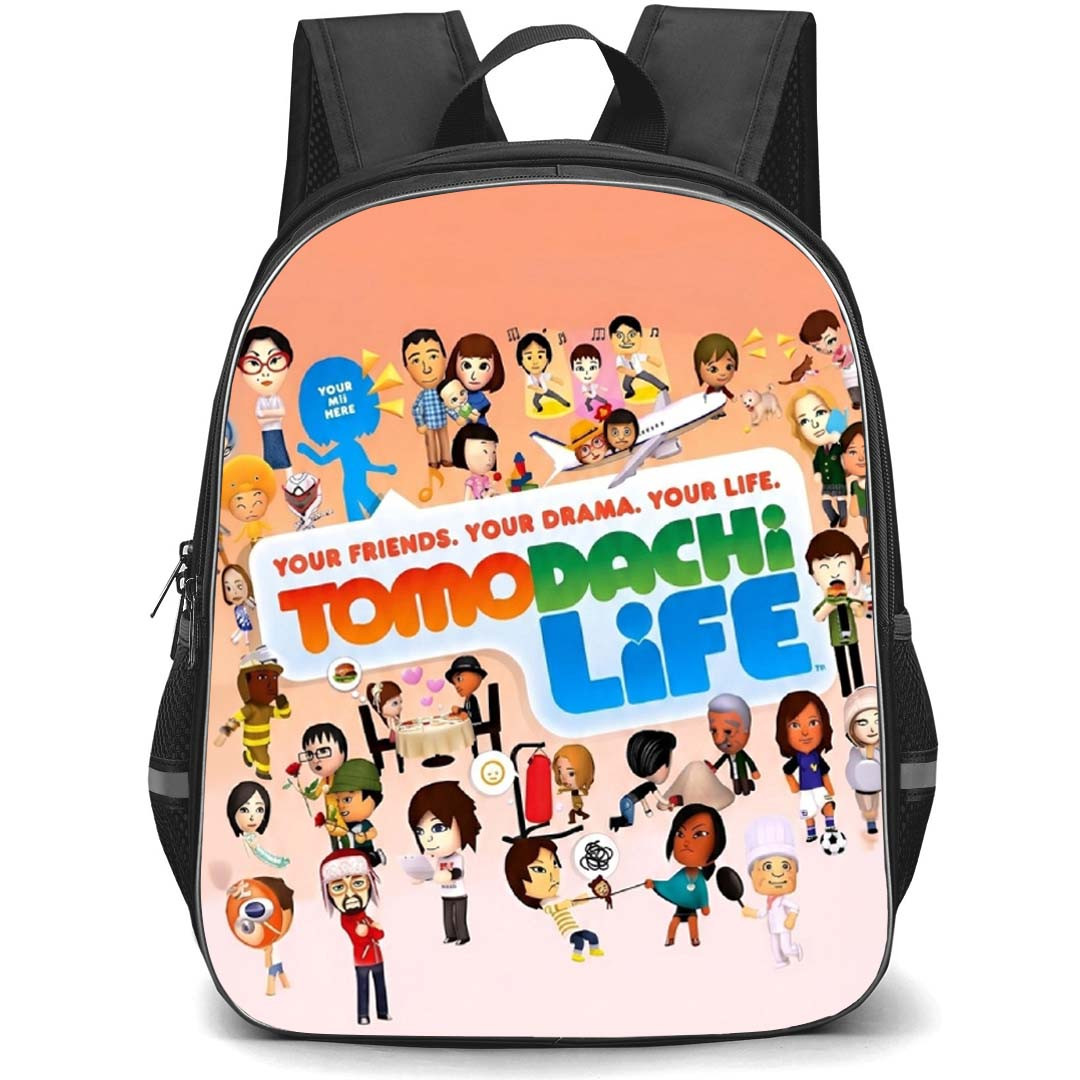 Tomodachi Life Backpack School Bag StudentPack - Tomodachi Life People Collage Series Poster
