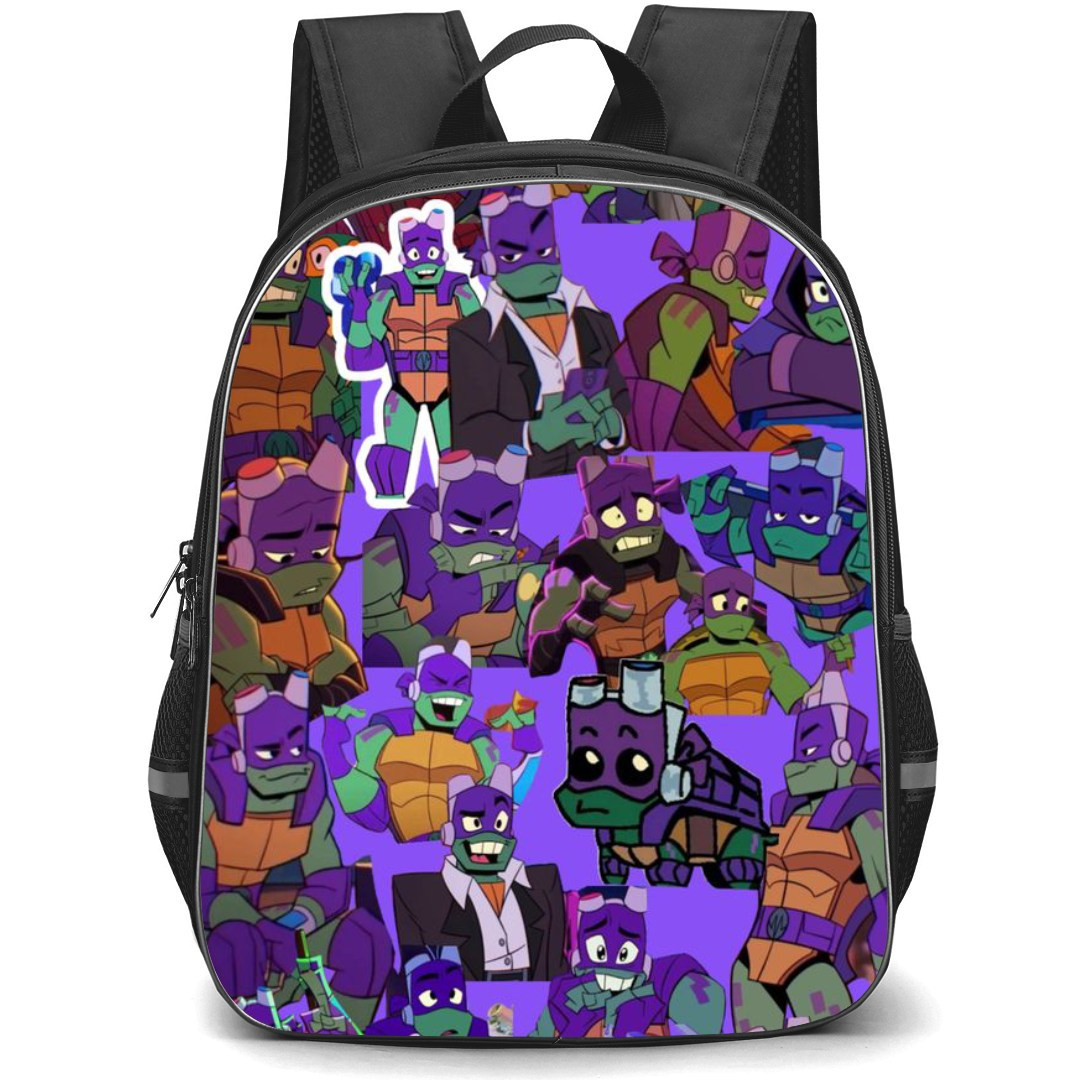 Teenage Mutant Ninja Turtles Donatello Backpack StudentPack - Donatello Purple Collage