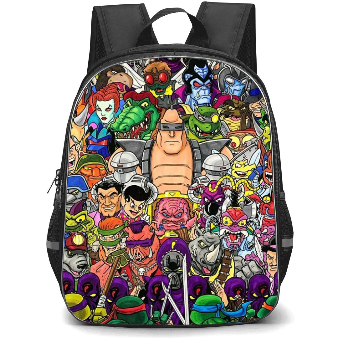 Teenage Mutant Ninja Turtles Backpack StudentPack - Teenage Mutant Ninja Turtles Face To Villains