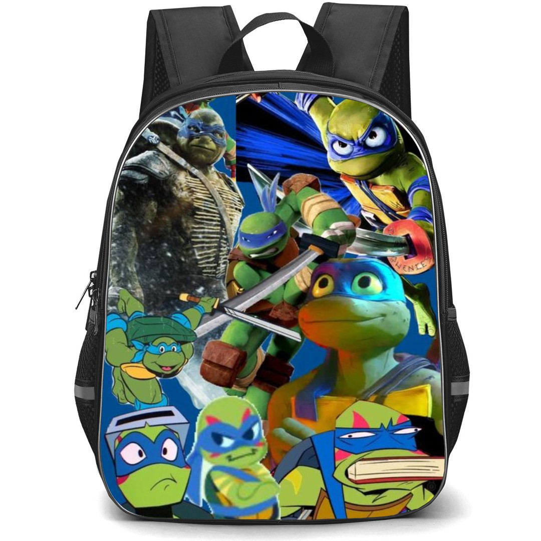 Teenage Mutant Ninja Turtles Leonardo Backpack StudentPack - Leonardo Blue Collage