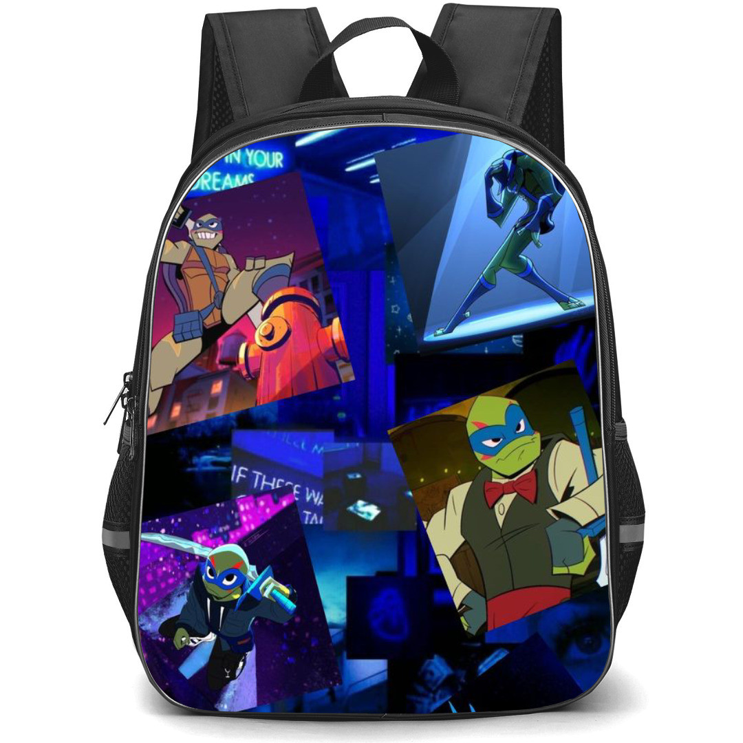 Teenage Mutant Ninja Turtles Leonardo Backpack StudentPack - Leonardo Cartoon Collage