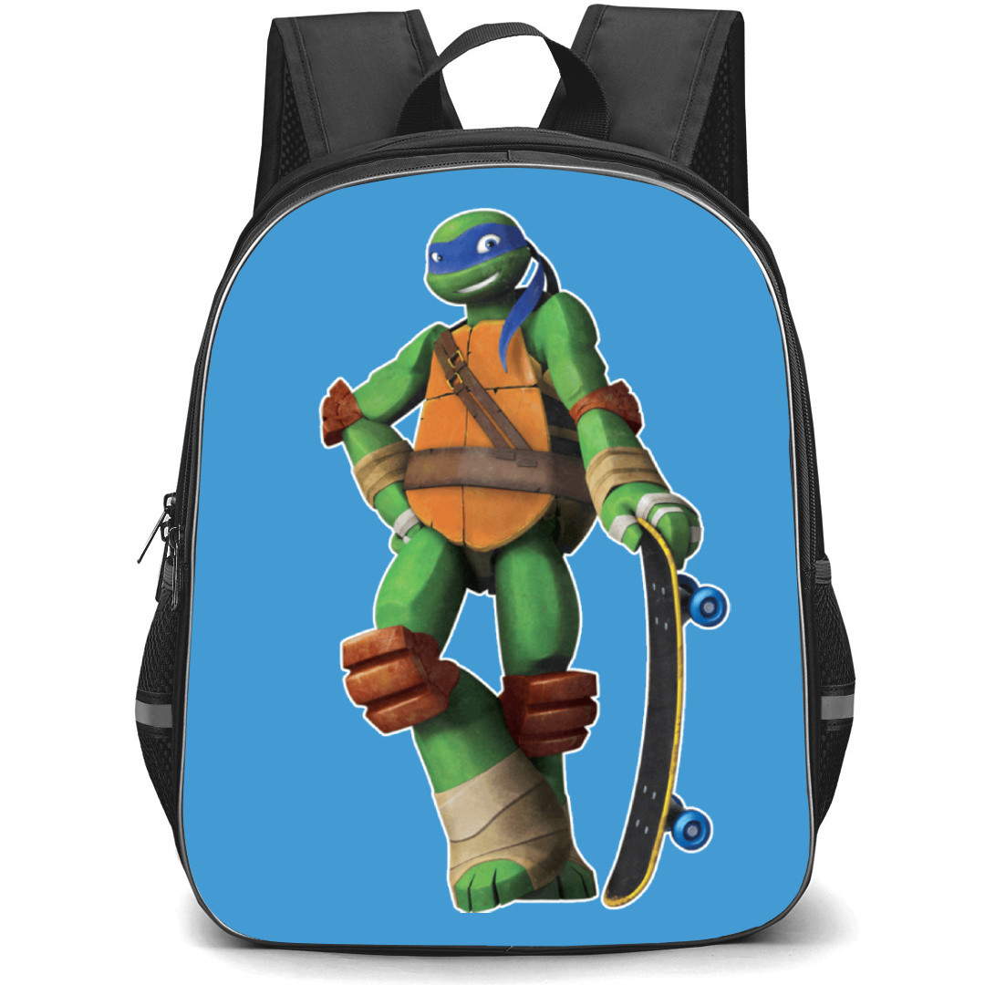 Teenage Mutant Ninja Turtles Leonardo Backpack StudentPack - Leonardo Holding Skateboard
