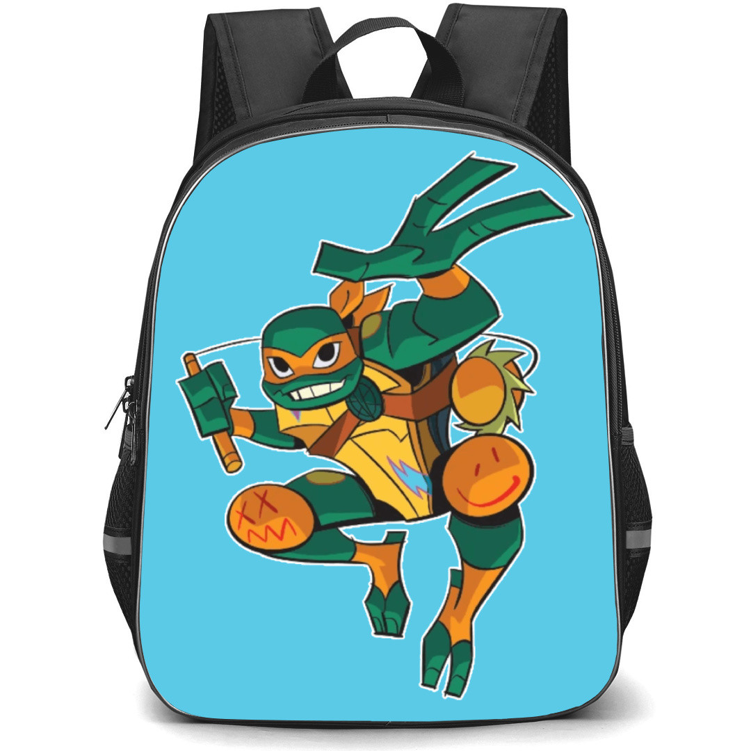 Teenage Mutant Ninja Turtles Michelangelo Backpack StudentPack - Michelangelo Mystic Kusari Fundo Attack
