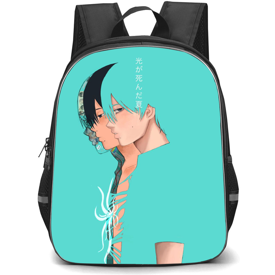 The Summer Hikaru Died Yoshiki Tsujinak Backpack School Bag StudentPack - Yoshiki Tsujinak Fierce Overlay Side Portrait Poster