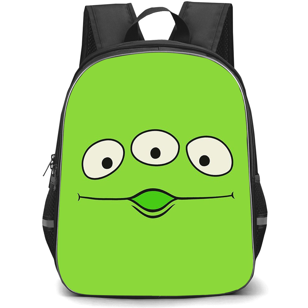 Toy Story Aliens Backpack StudentPack - Aliens Green Background Cartoon Art