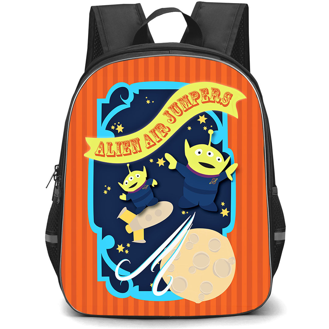 Toy Story Aliens Backpack StudentPack - Aliens Jumpers Orange Background