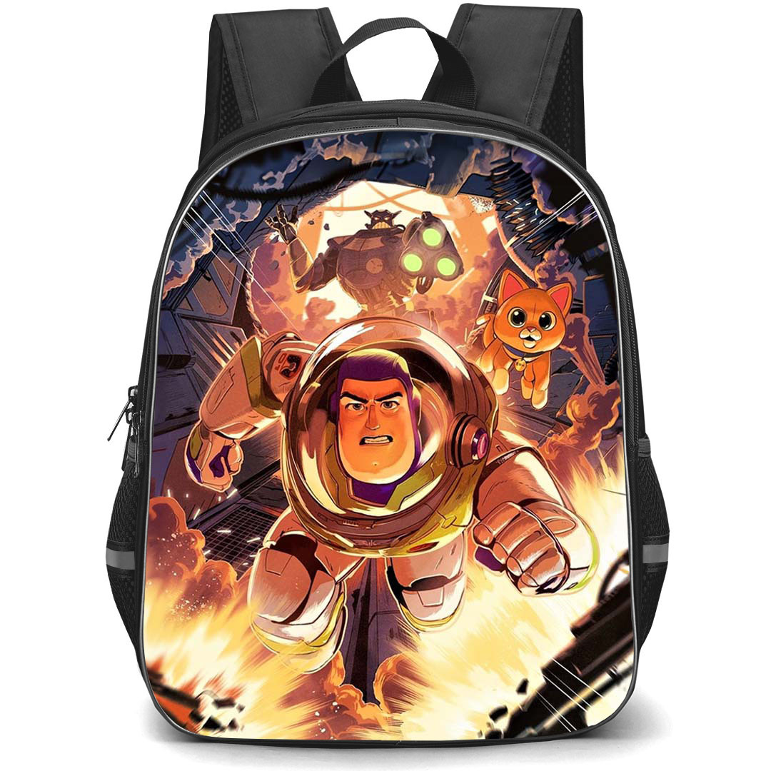 Toy Story Buzz Lightyear Backpack StudentPack - Buzz Lightyear Flying With Sox Illustration