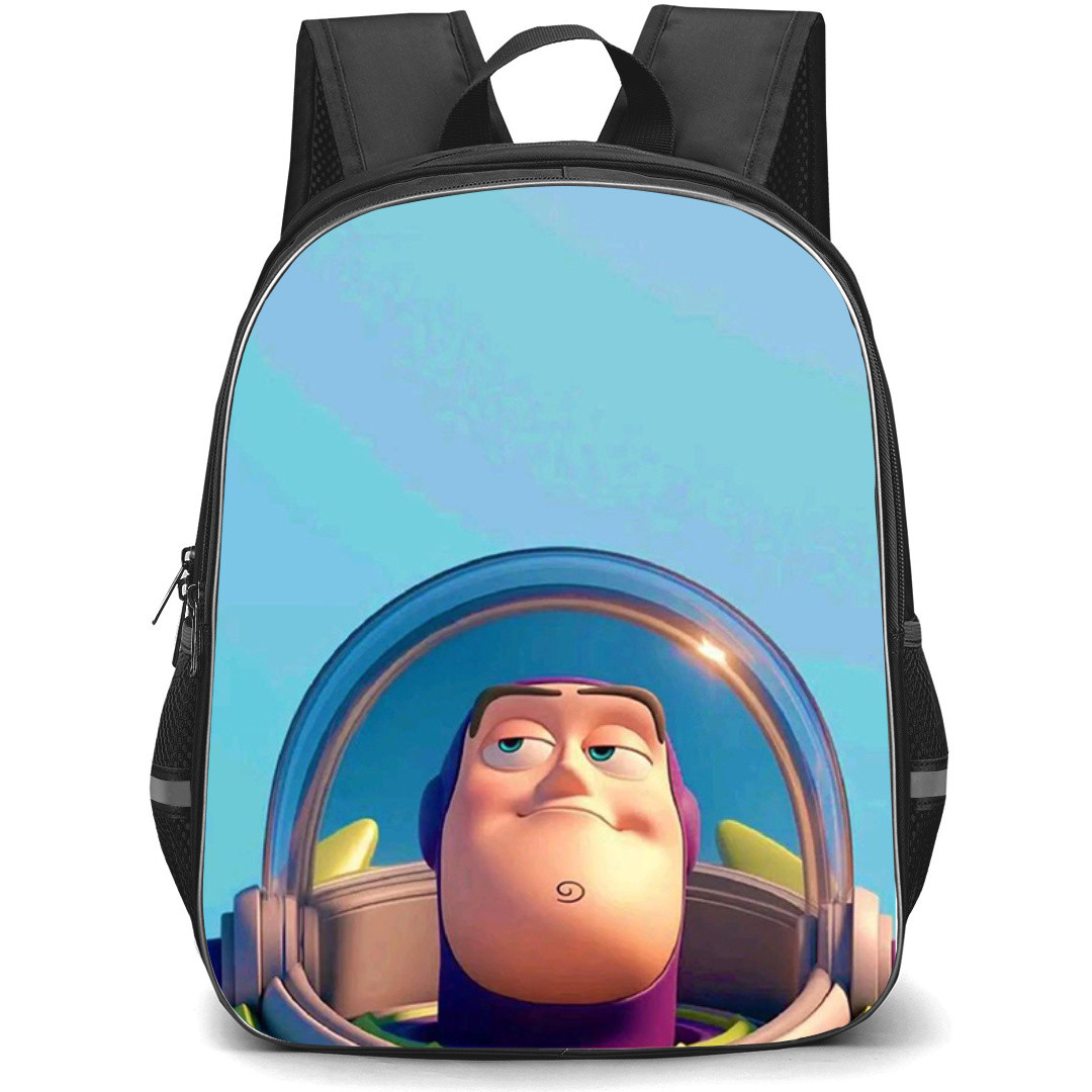 Toy Story Buzz Lightyear Backpack StudentPack - Buzz Lightyear Portrait On Blue Background