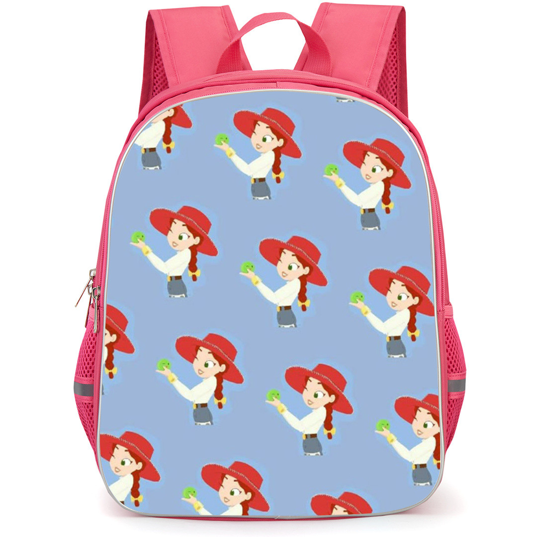 Toy Story Jessie Backpack StudentPack - Jessie Illustration Pattern Art On Sky Blue Background
