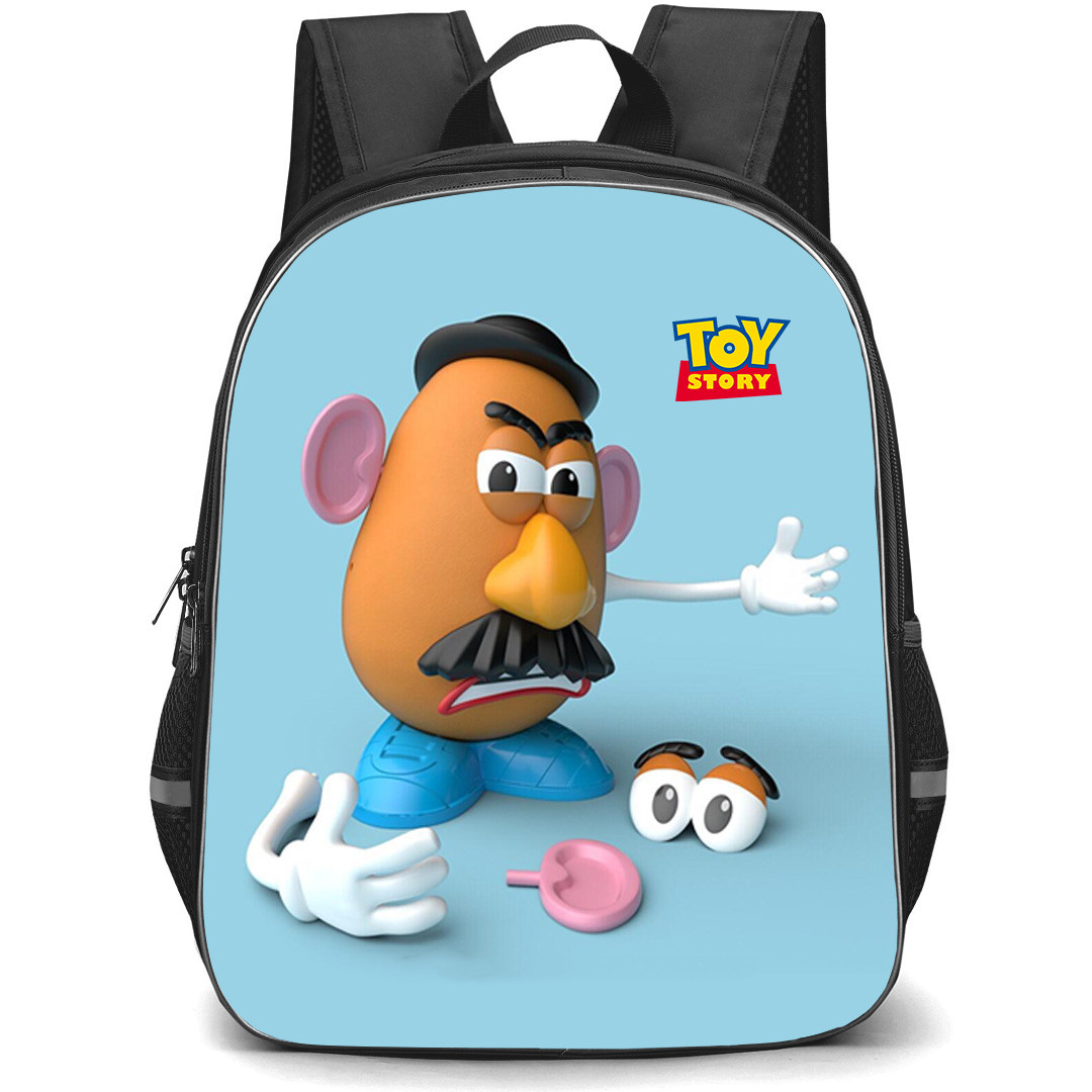 Toy Story Mr. Potato Head Backpack StudentPack - Mr. Potato Grumpy Blue Background