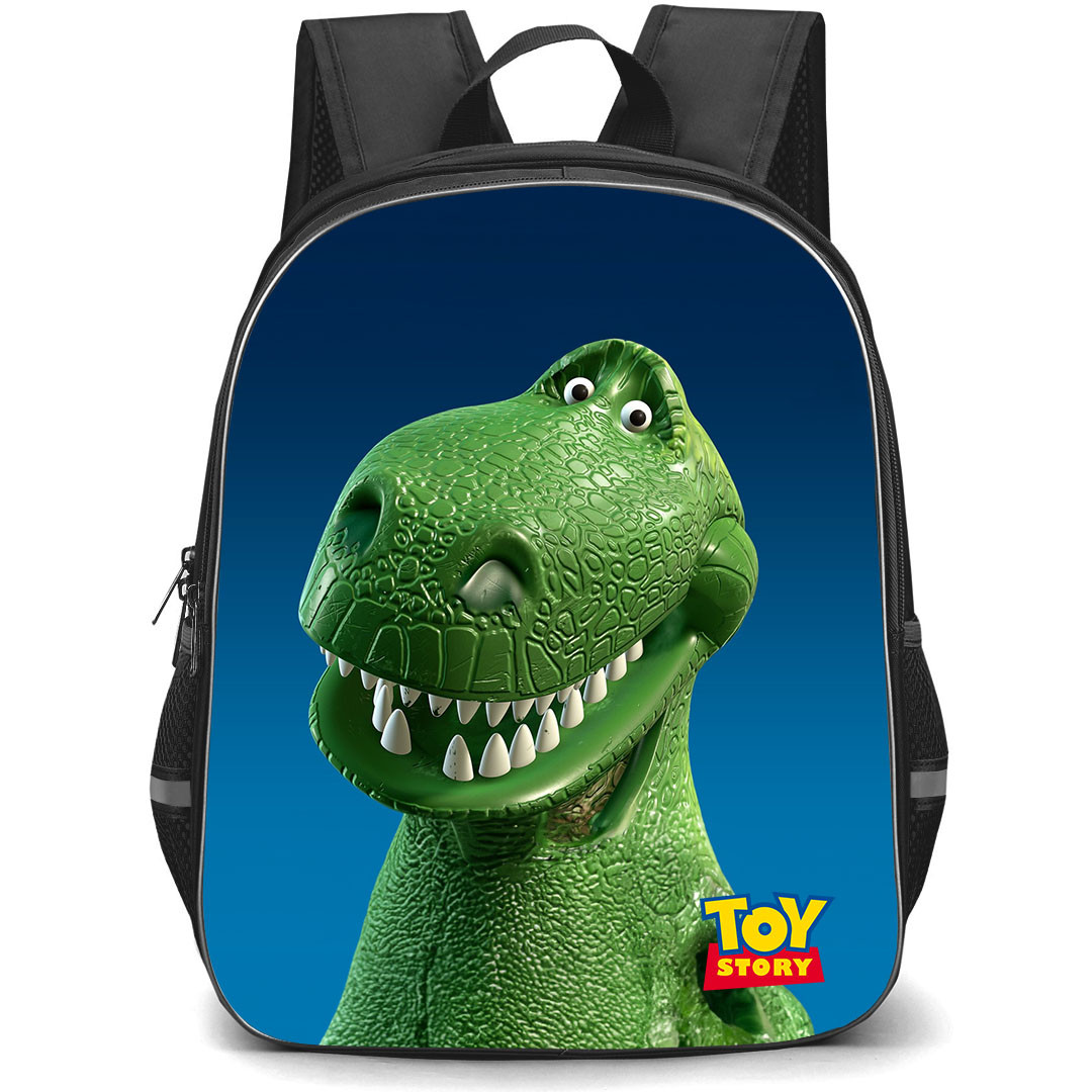 Toy Story Rex Head Backpack StudentPack - Rex Portrait Blue Background