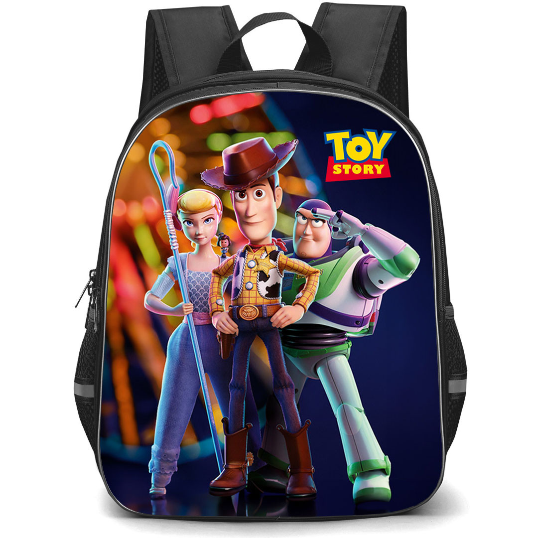 Toy Story Backpack StudentPack - Woody Bo Peep Buzz Portrait Poster Movie Art