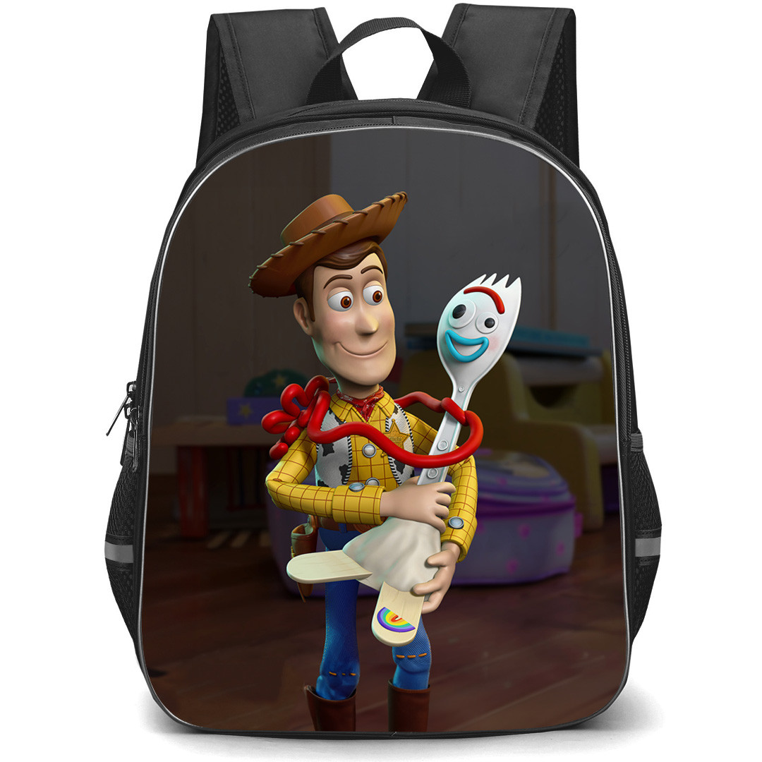 Toy Story Woody Backpack StudentPack - Woody Carrying Forky 3D Art