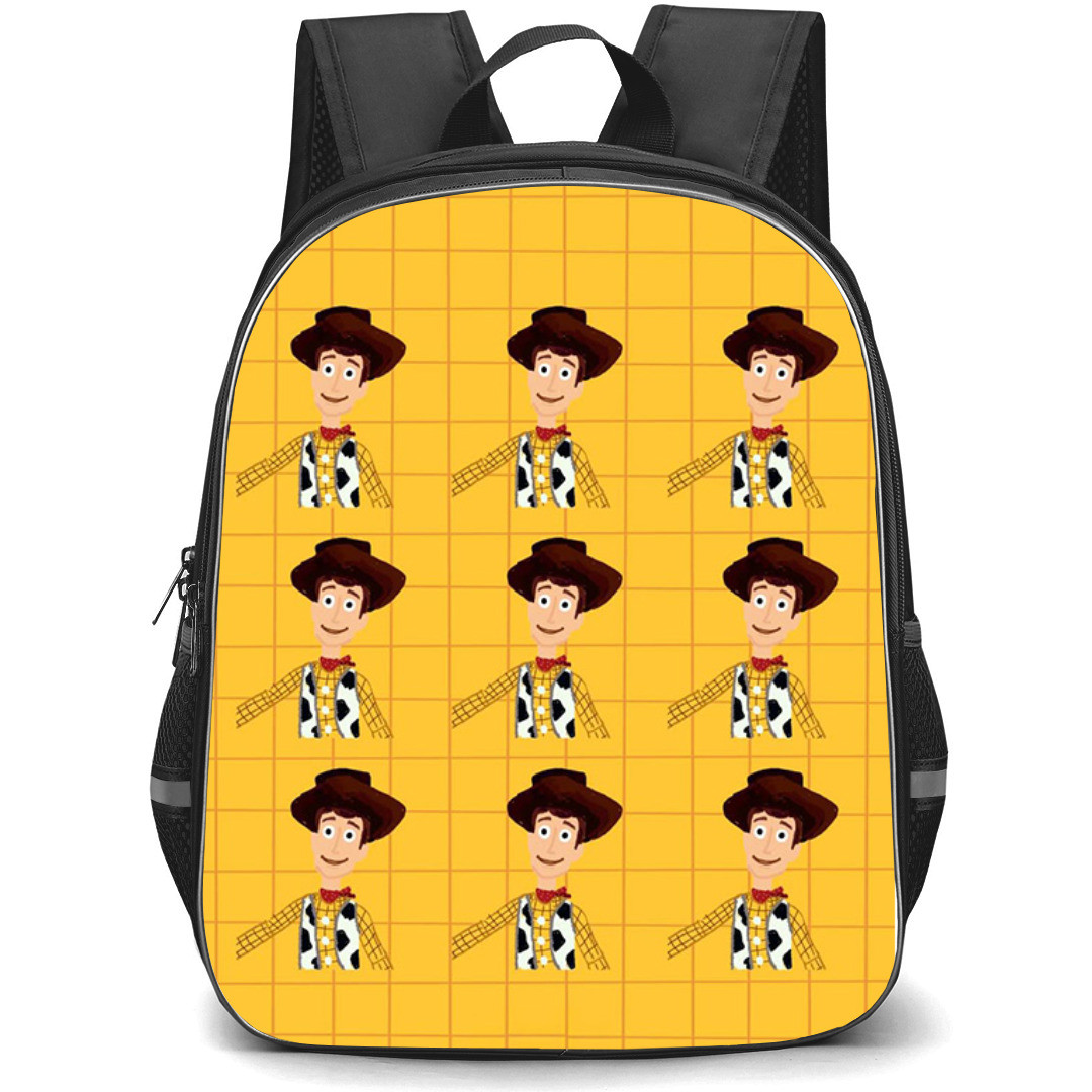 Toy Story Woody Backpack StudentPack - Woody Pattern Art On Yellow Background