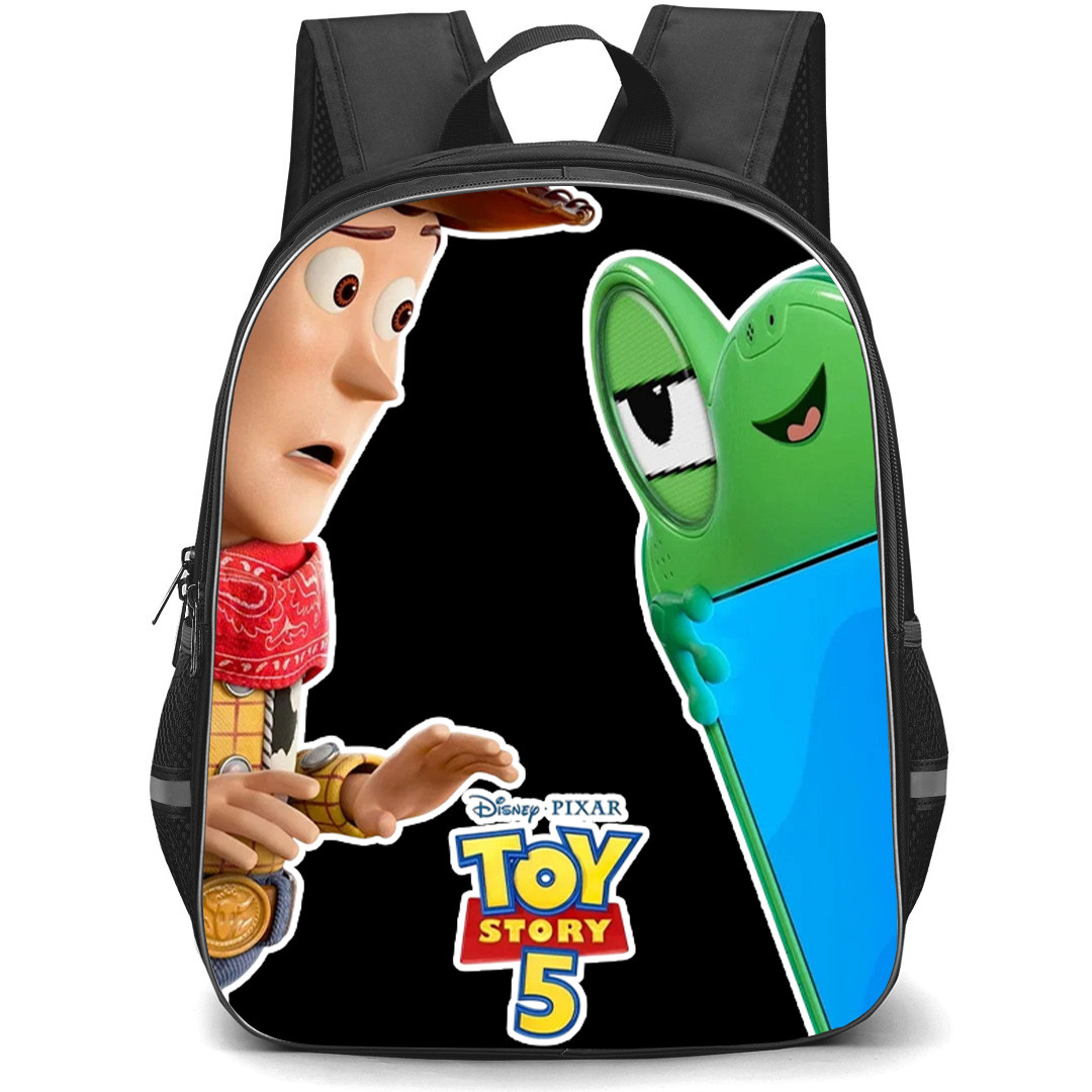 Toy Story 5 Backpack School Bag StudentPack - Toy Story 5 Woody And Green Tablet Sticker