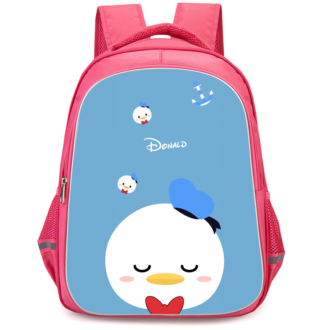 Disney Tsum Tsum Donald Backpack StudentPack - Donald Sleeping Avatar On Blue Background