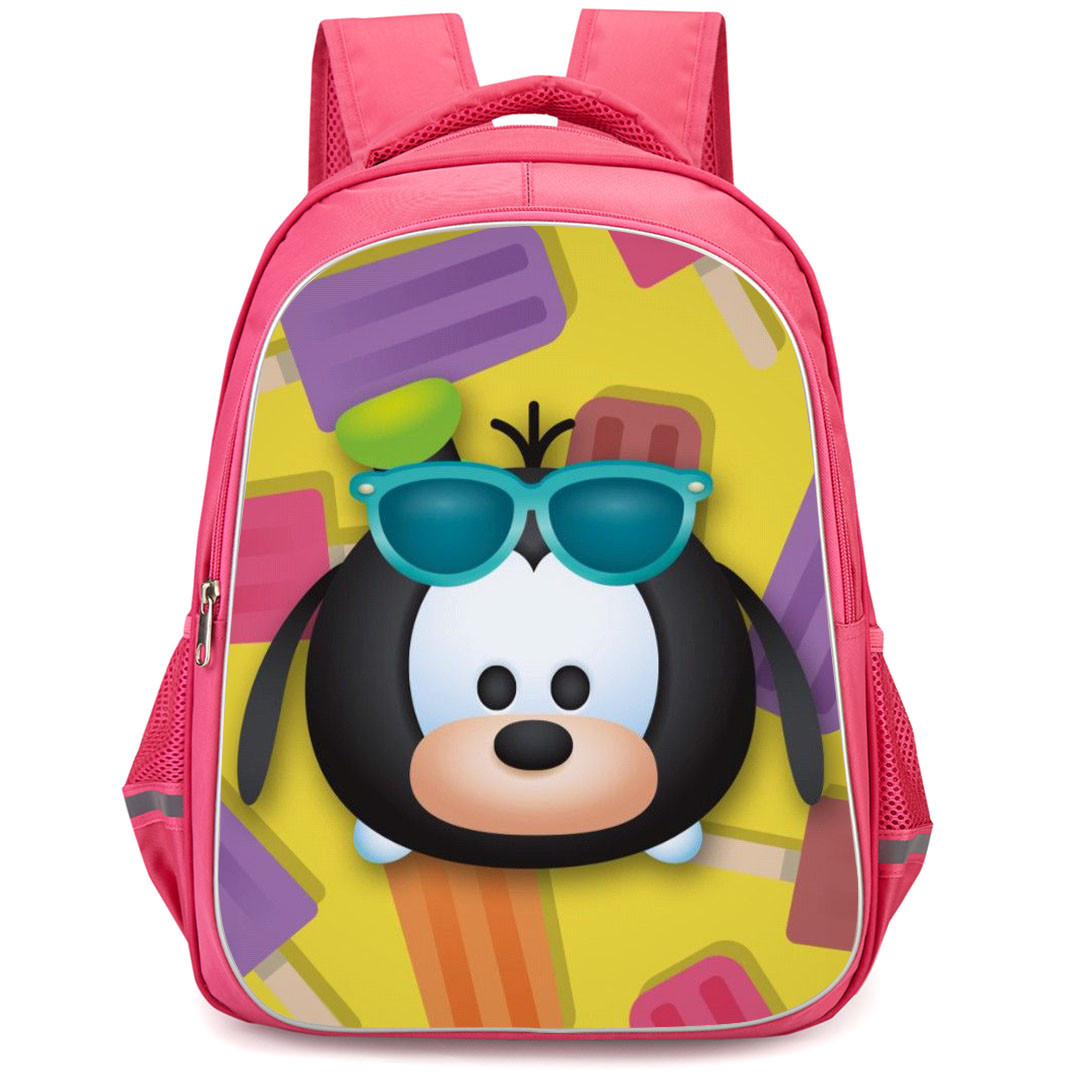 Disney Tsum Tsum Goofy Backpack StudentPack - Goofy Avatar On Colored Ice Cream Background