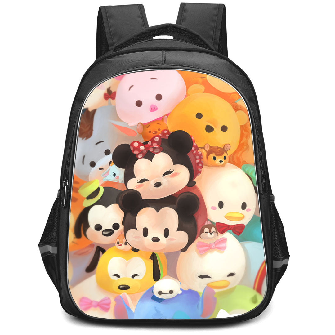 Disney Tsum Tsum Backpack StudentPack - Disney Tsum Tsum Oil Paint Collage