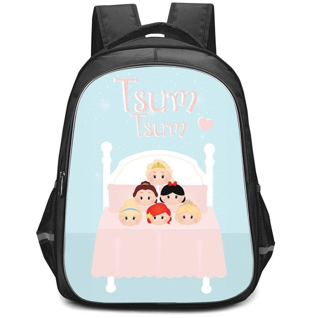 Disney Tsum Tsum Backpack StudentPack - Disney Tsum Tsum On Pink Bed Poster