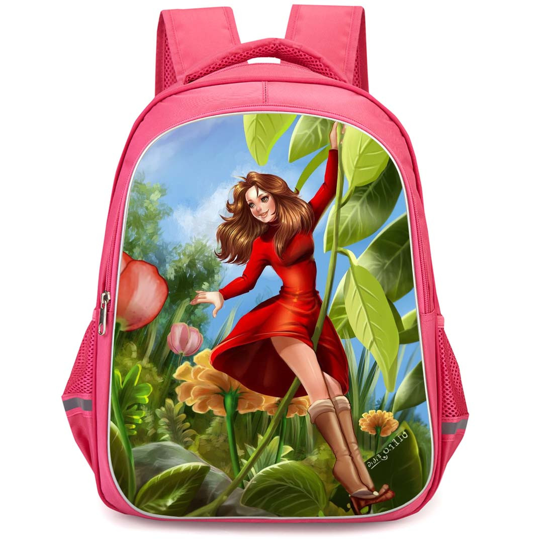The Secret World of Arrietty Backpack StudentPack - Arrietty Holding Tree Branches And Swinging