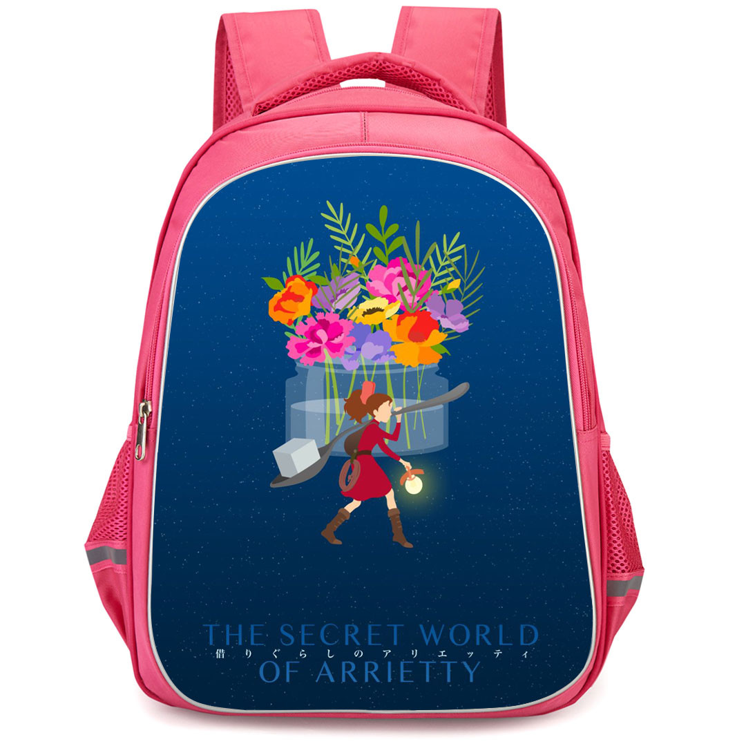 The Secret World of Arrietty Backpack StudentPack - Arrietty Minimalist Art On Blue Background