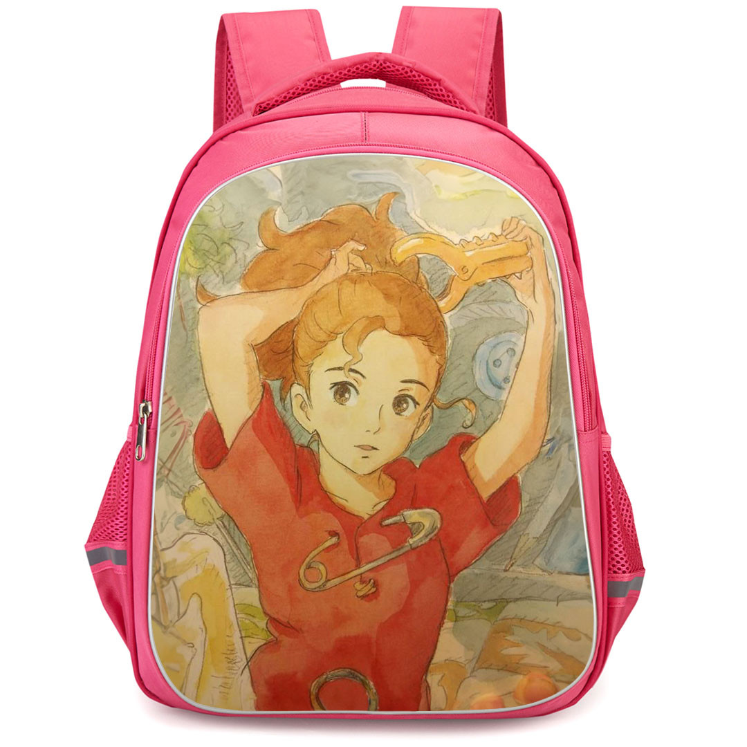The Secret World of Arrietty Backpack StudentPack - Arrietty Tying Hair Drawing Poster