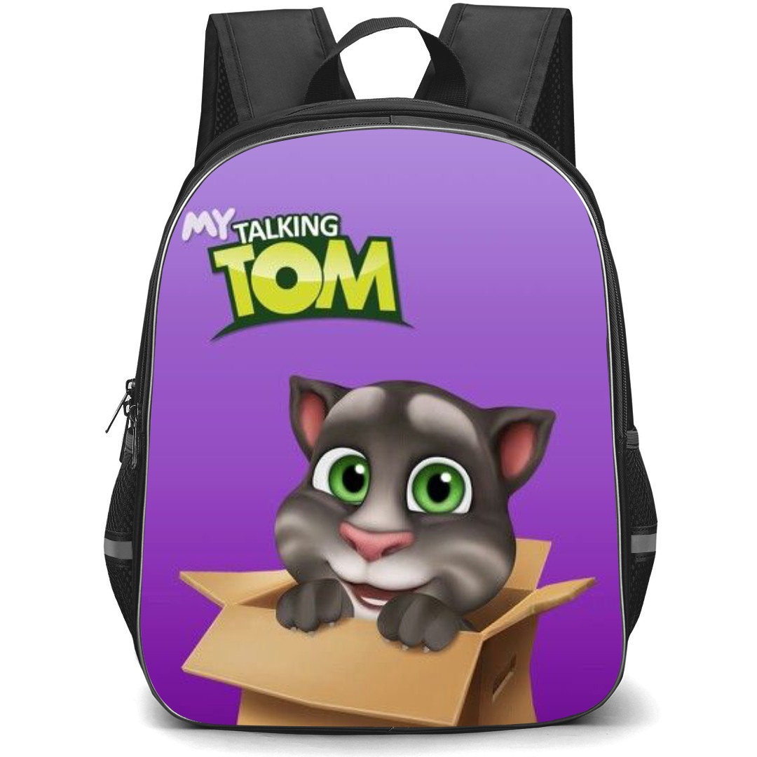 Talking Tom Backpack StudentPack - Talking Tom My Talking Tom Purple Background Poster