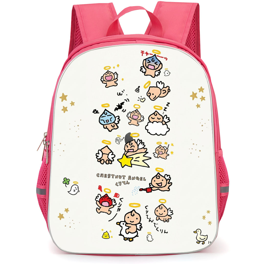 Tamagotchi Chestnut Backpack School Bag StudentPack - Chestnut Angel Kawaii Character Poster