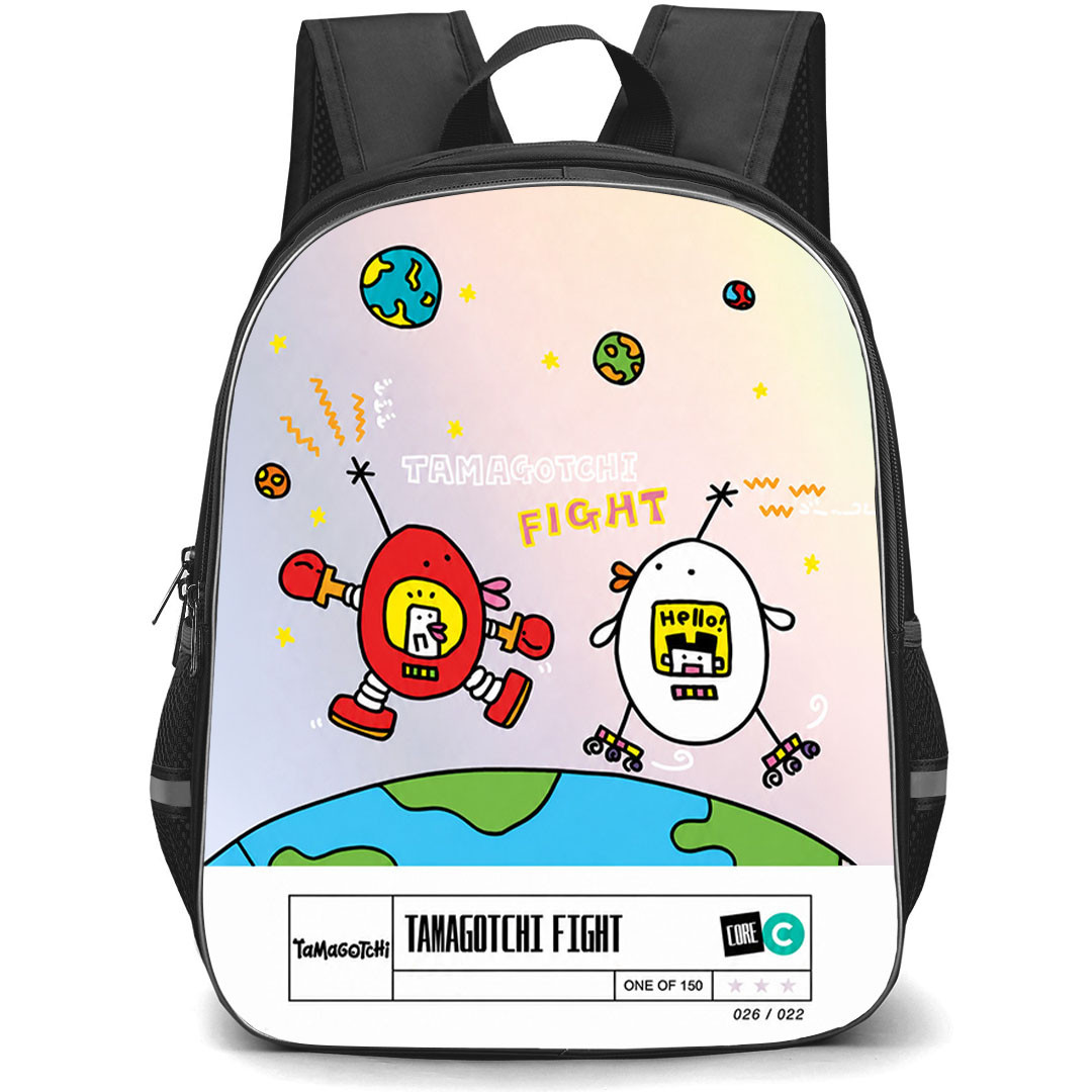 Tamagotchi Backpack School Bag StudentPack - Tamagotchi Flight Chase Card Poster