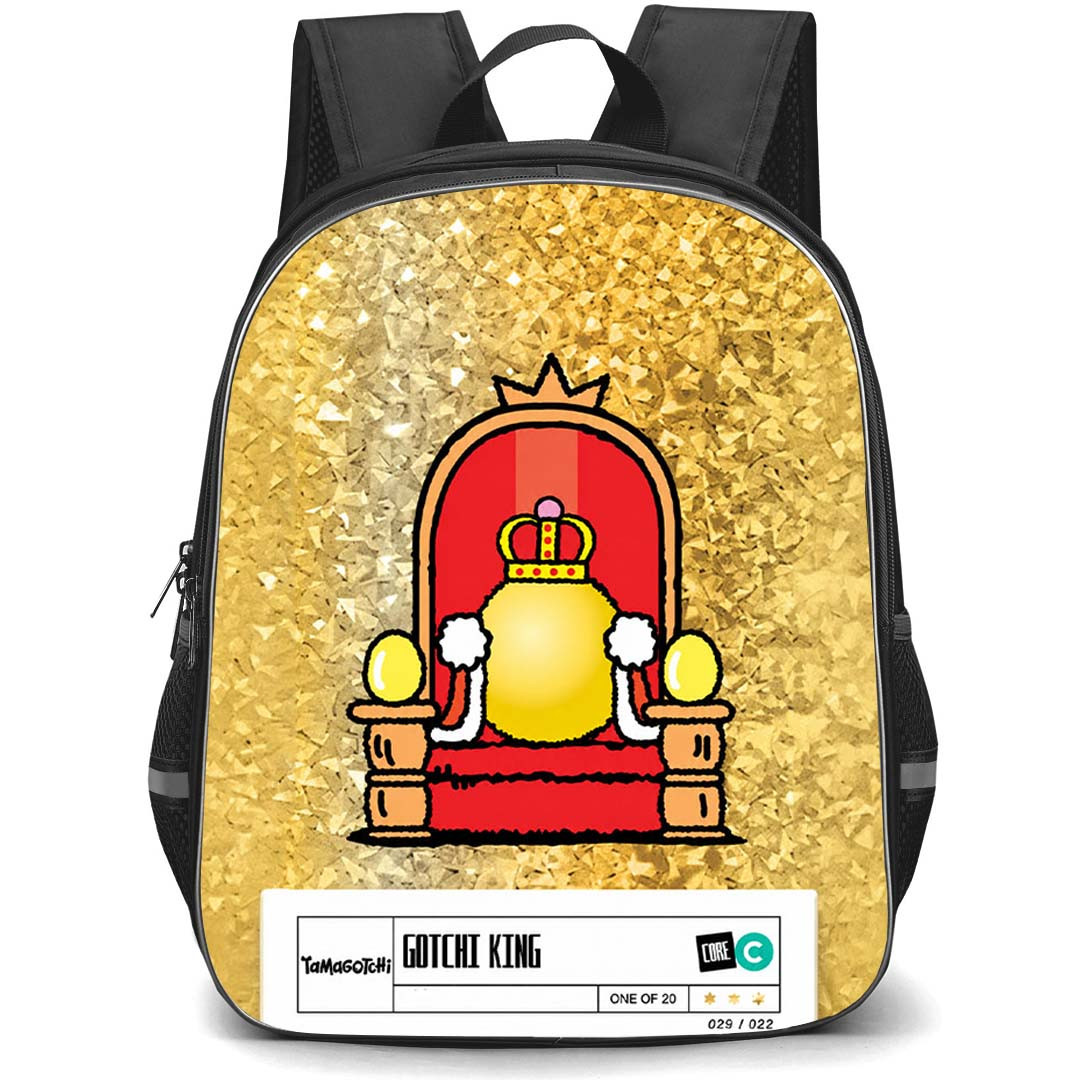Tamagotchi Gotchi King Backpack School Bag StudentPack - Gotchi King Golden Throne Card Poster
